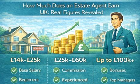 how much does an estate agent earn uk