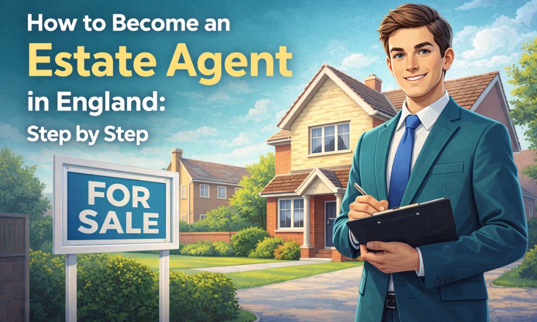 how to become an estate agent in england
