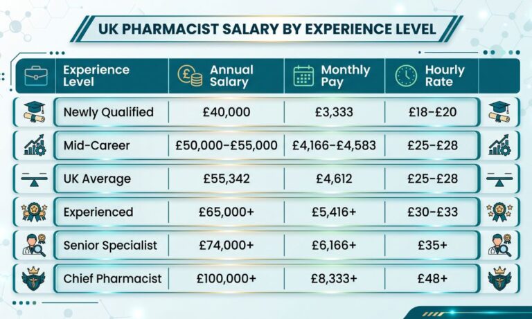 Wage of a Pharmacist in the UK