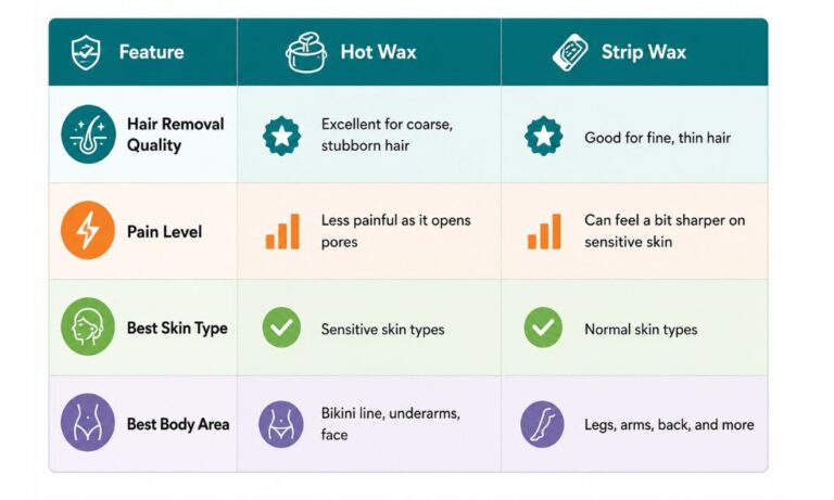 Hot Wax vs Strip Wax