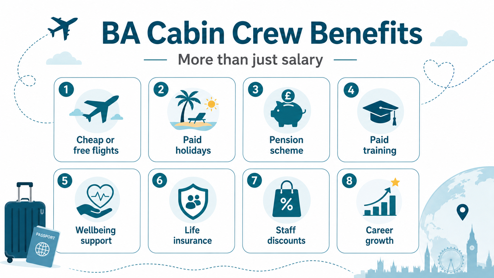 What Benefits Do BA Cabin Crew Receive
