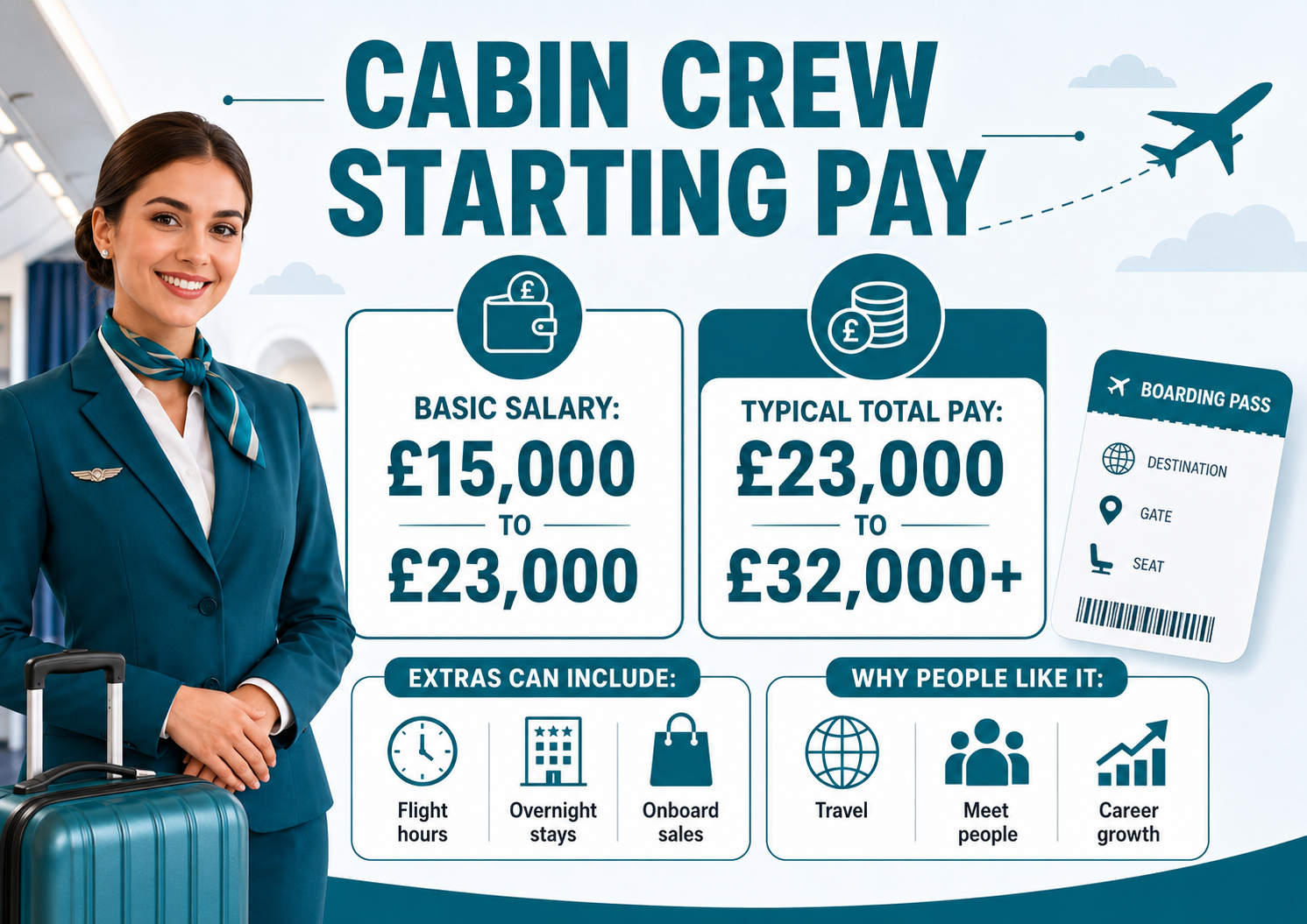 What is the Starting Cabin Crew Salary