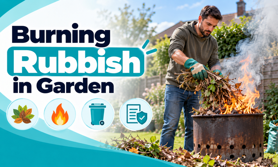 Burning Rubbish in Garden